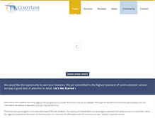 Tablet Screenshot of coastlineins.com